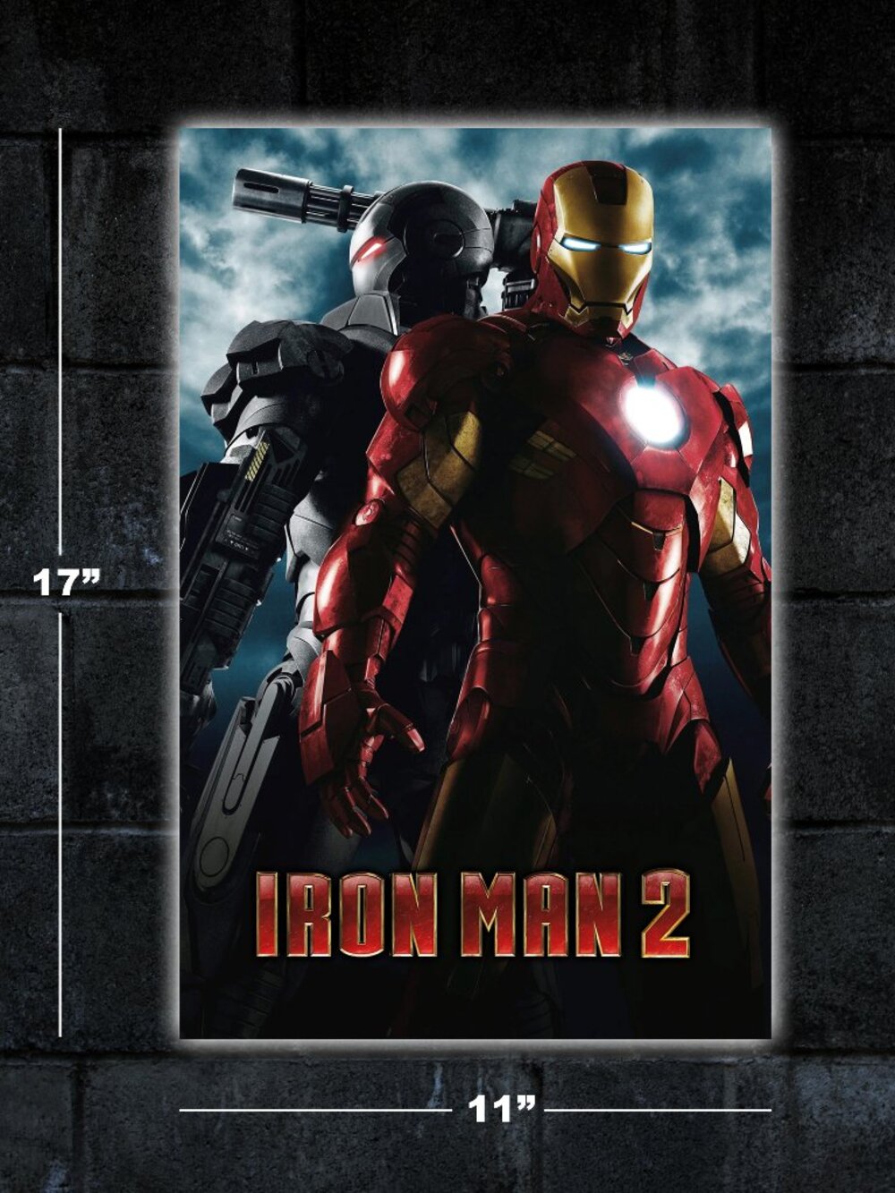 Iron Man 2 movie poster 11x17 art print merch marvel Robert Downey Jr Tony Stark